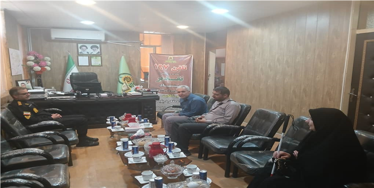 اعضای انجمن نابینایان گچساران با فرمانده انتظامی شهرستان دیدار کردند