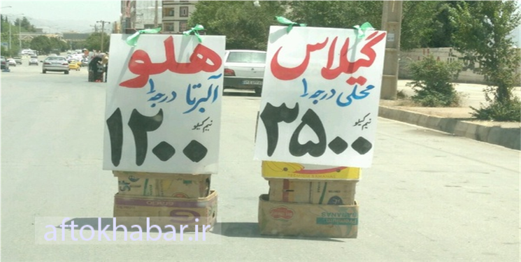 زرنگ بازی وانت‌های میوه فروش دوره گرد در یاسوج