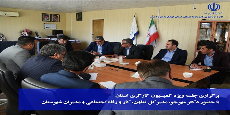 مدیرکل تعاون، کار و رفاه اجتماعی در جلسه کمیسیون کارگری: زمان رسیدگی به پرونده‌های کارگری به کمتر از ۳۵ روز کاهش یافت/  مهرجو: صیانت از کارگر، خط قرمز ماست  