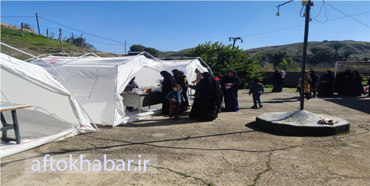 طرح ملی «نذر خدمت» هلال احمر به روستای آب‌کری رسید/تصاویر 