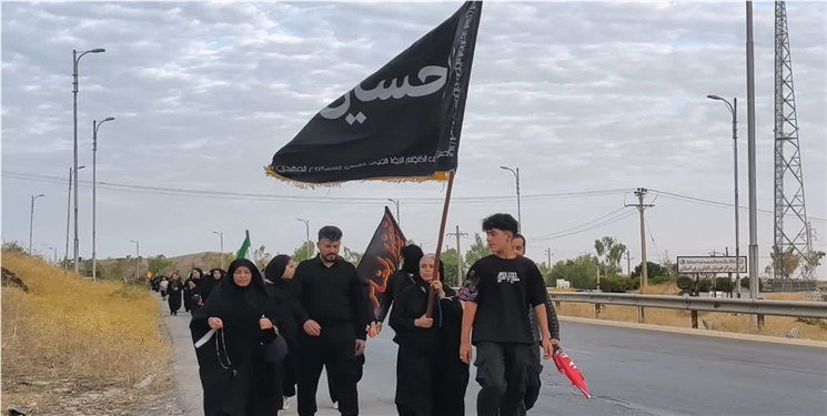 گچساران؛ هم‌قدم با کاروان عشق در پیاده‌روی جاماندگان اربعین